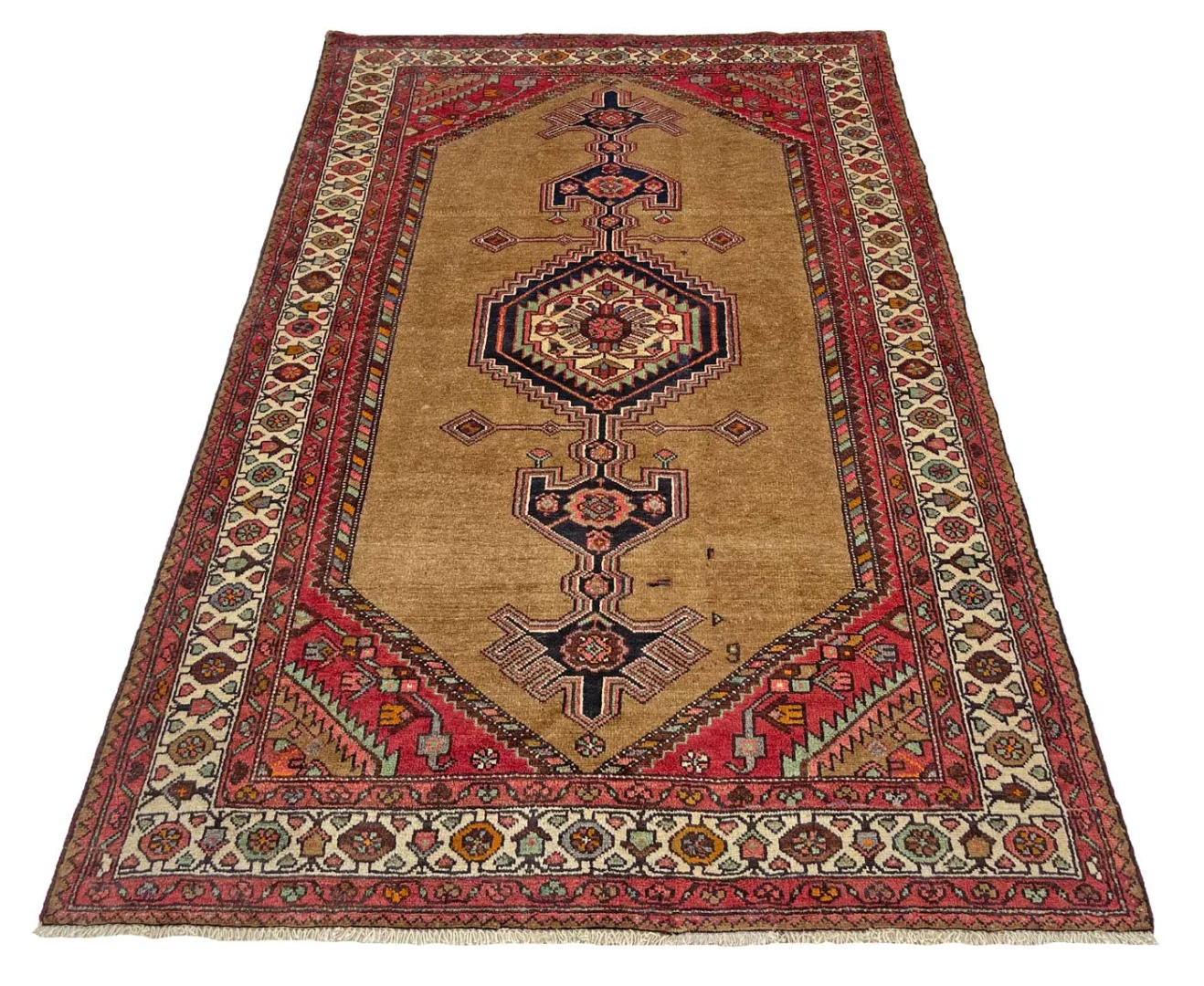 Handgeknüpfter Hamadan Perserteppich, 235 × 151 cm, Wolle