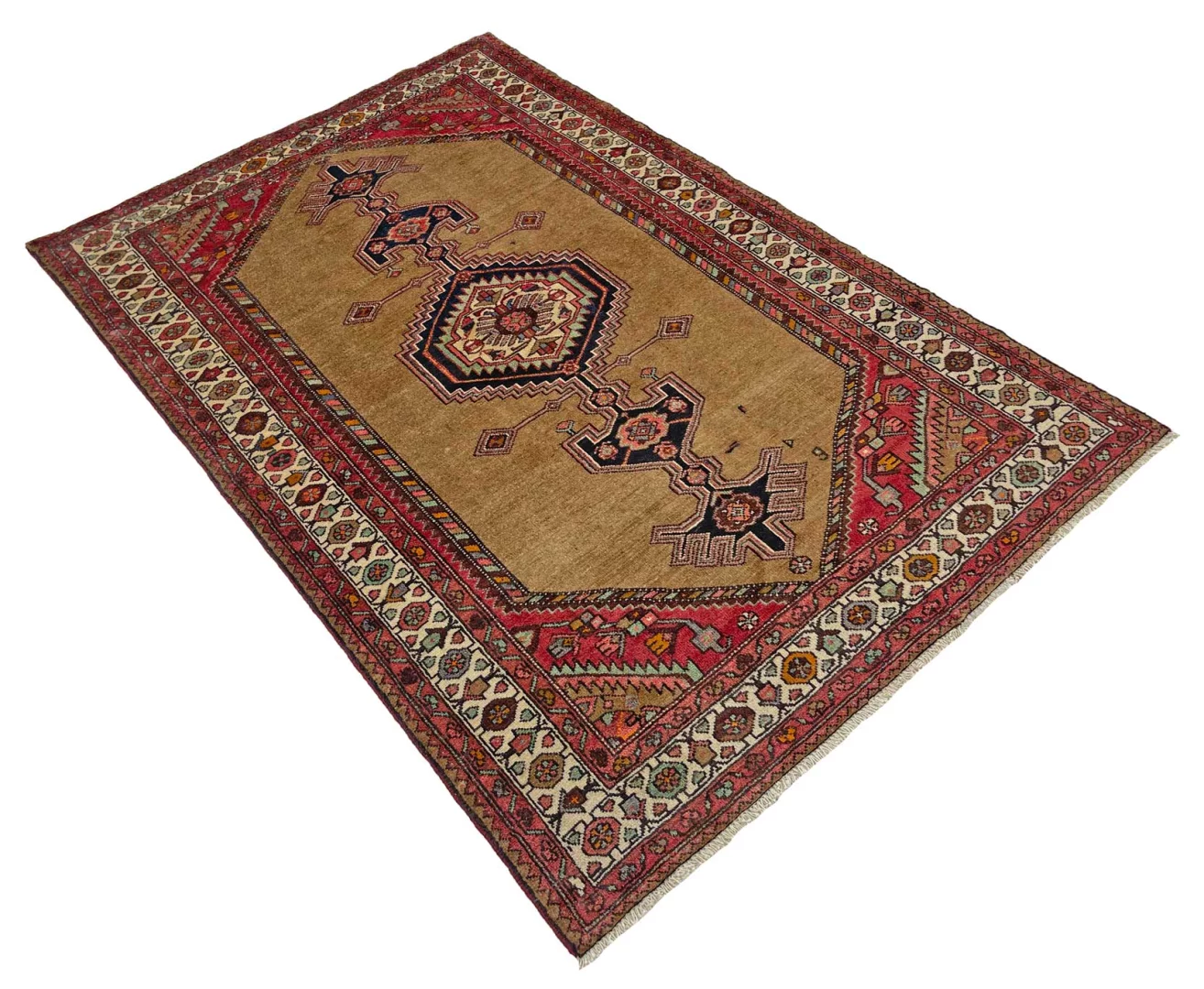 Handgeknüpfter Hamadan Perserteppich, 235 × 151 cm, Wolle