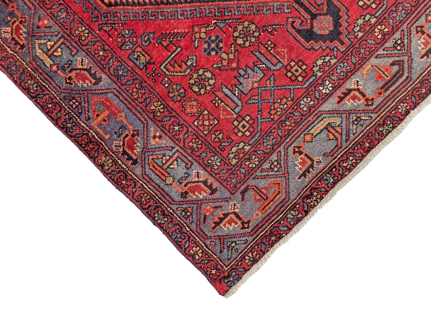 Hamadan Perserteppich 237 × 131 cm aus Wolle, handgeknüpft