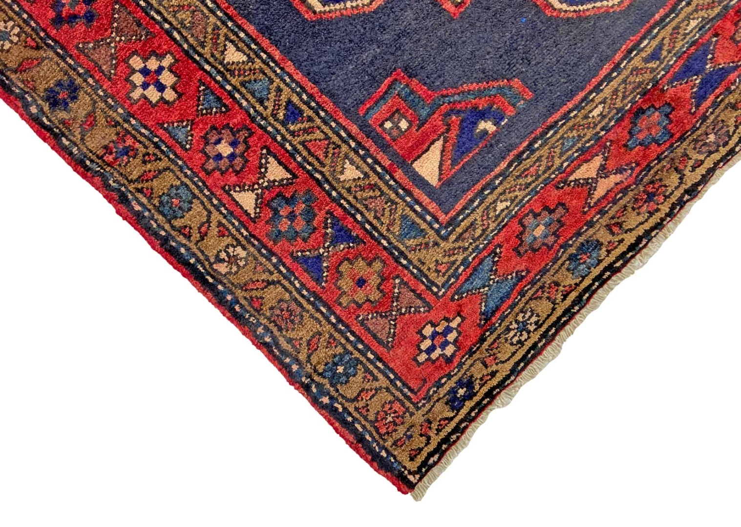 Hamadan Perserteppich 237 × 131 cm aus Wolle, handgeknüpft