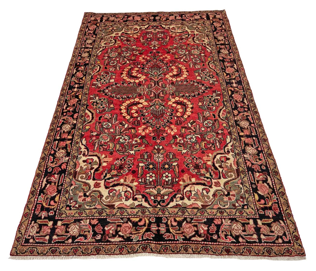 Hamadan Perserteppich 245 × 144 cm aus Wolle, handgeknüpft