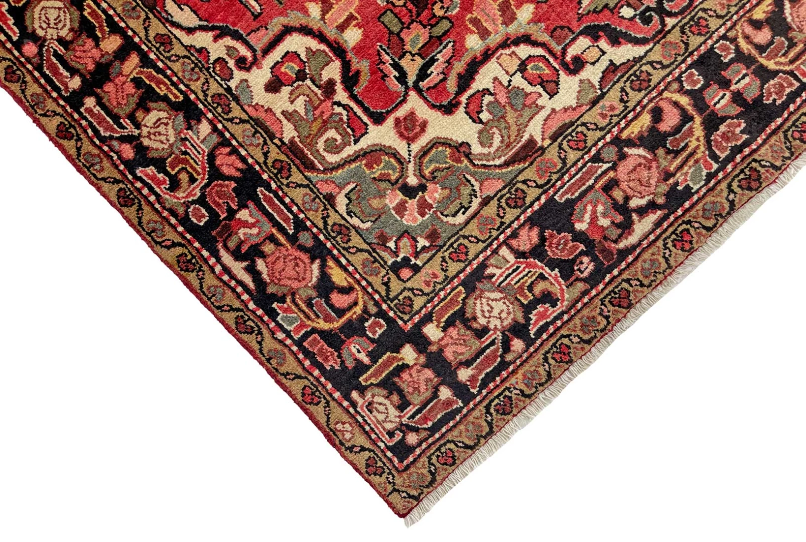 Hamadan Perserteppich 245 × 144 cm aus Wolle, handgeknüpft