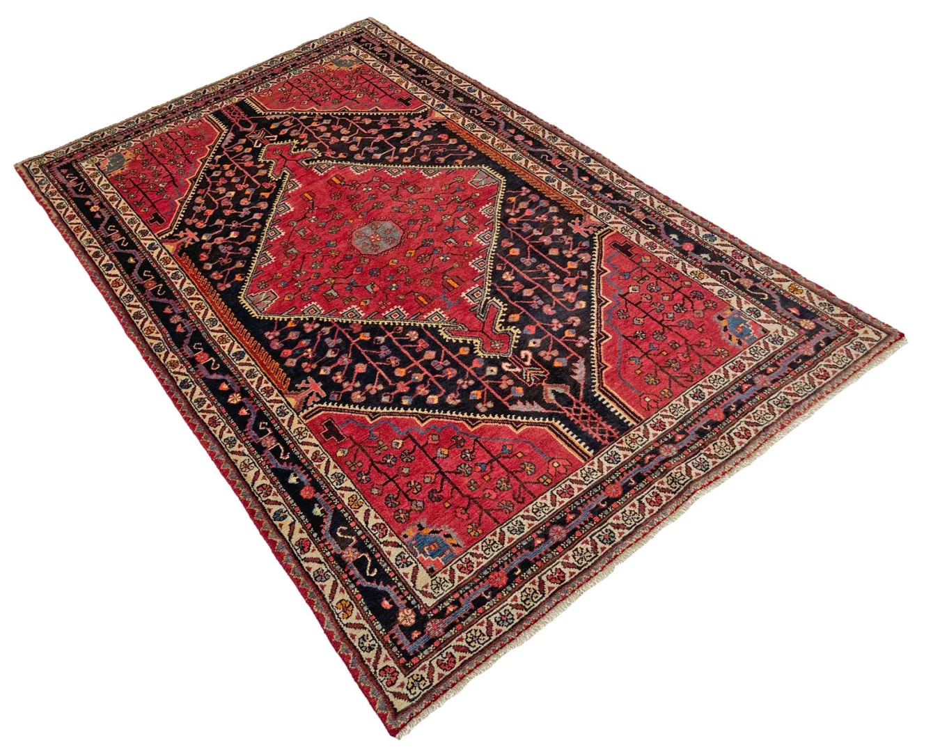 Handgeknüpfter Hamadan Perserteppich 248 × 153 cm