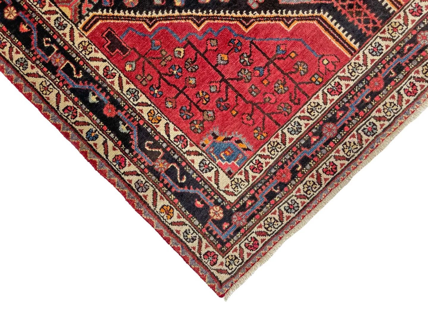 Handgeknüpfter Hamadan Perserteppich 248 × 153 cm