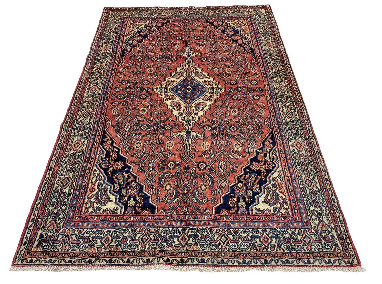 Handgeknüpfter Hamadan Perserteppich, 250 × 163 cm, Wolle
