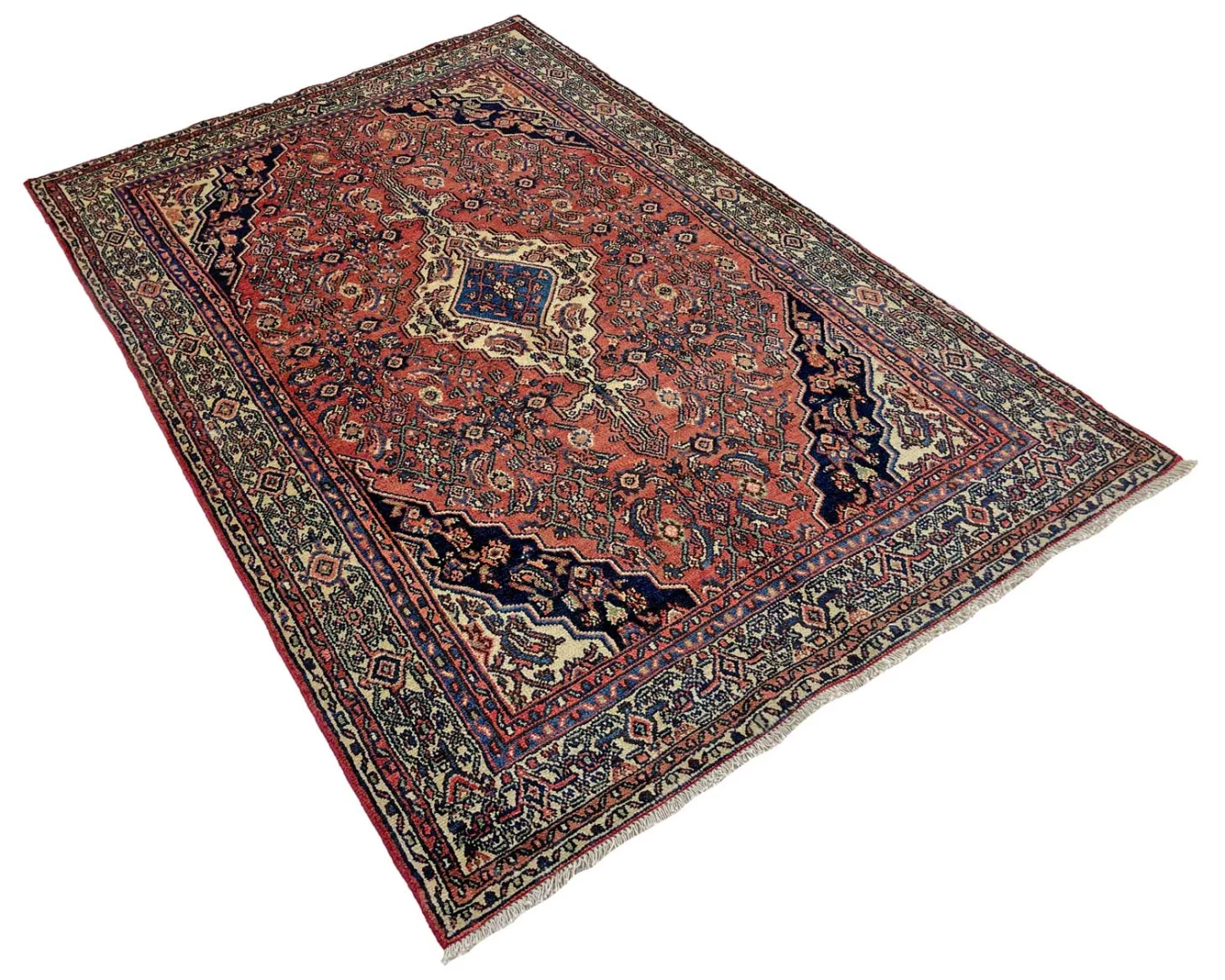 Handgeknüpfter Hamadan Perserteppich, 250 × 163 cm, Wolle
