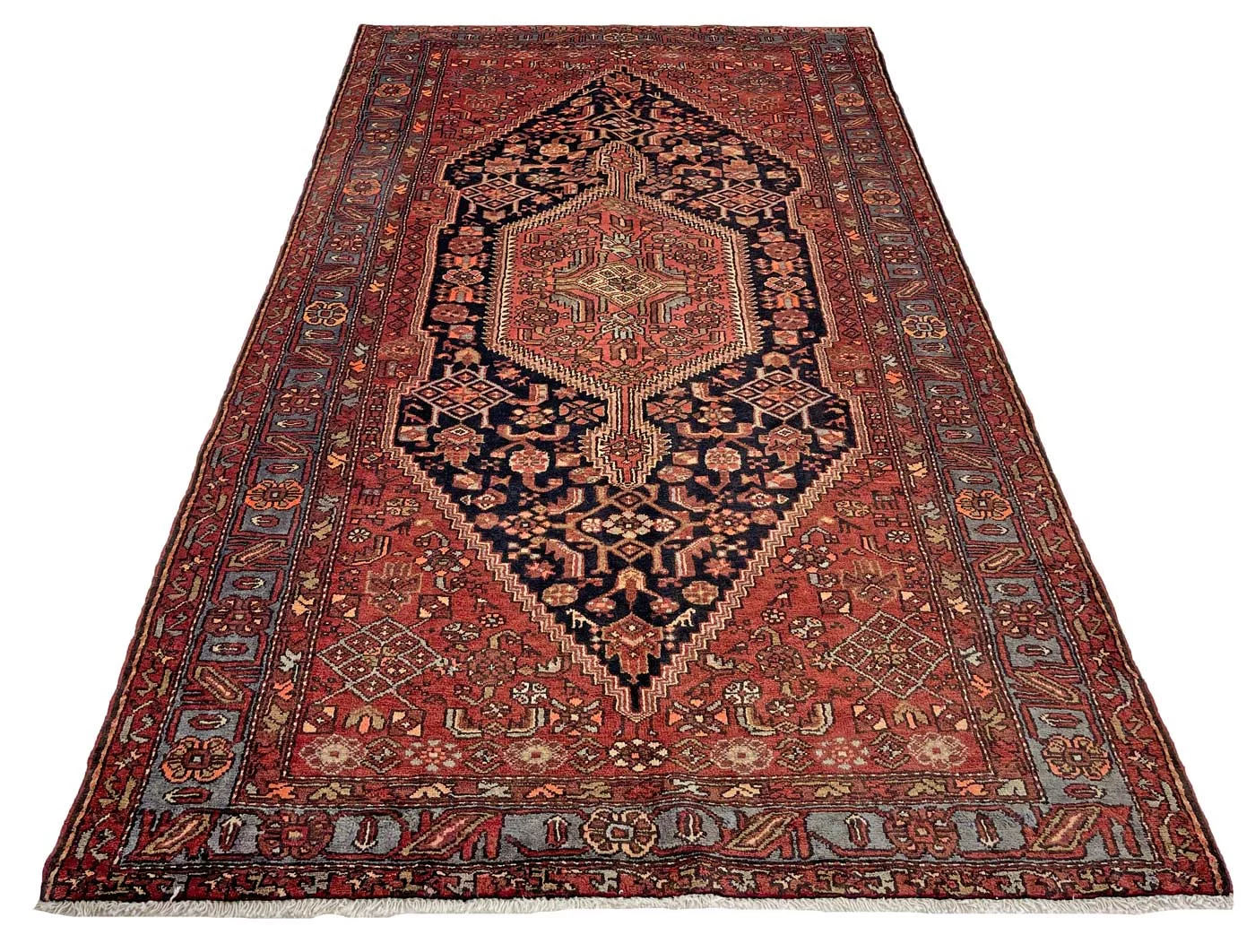 Hamadan Perserteppich 270 × 156 cm aus Wolle, handgeknüpft
