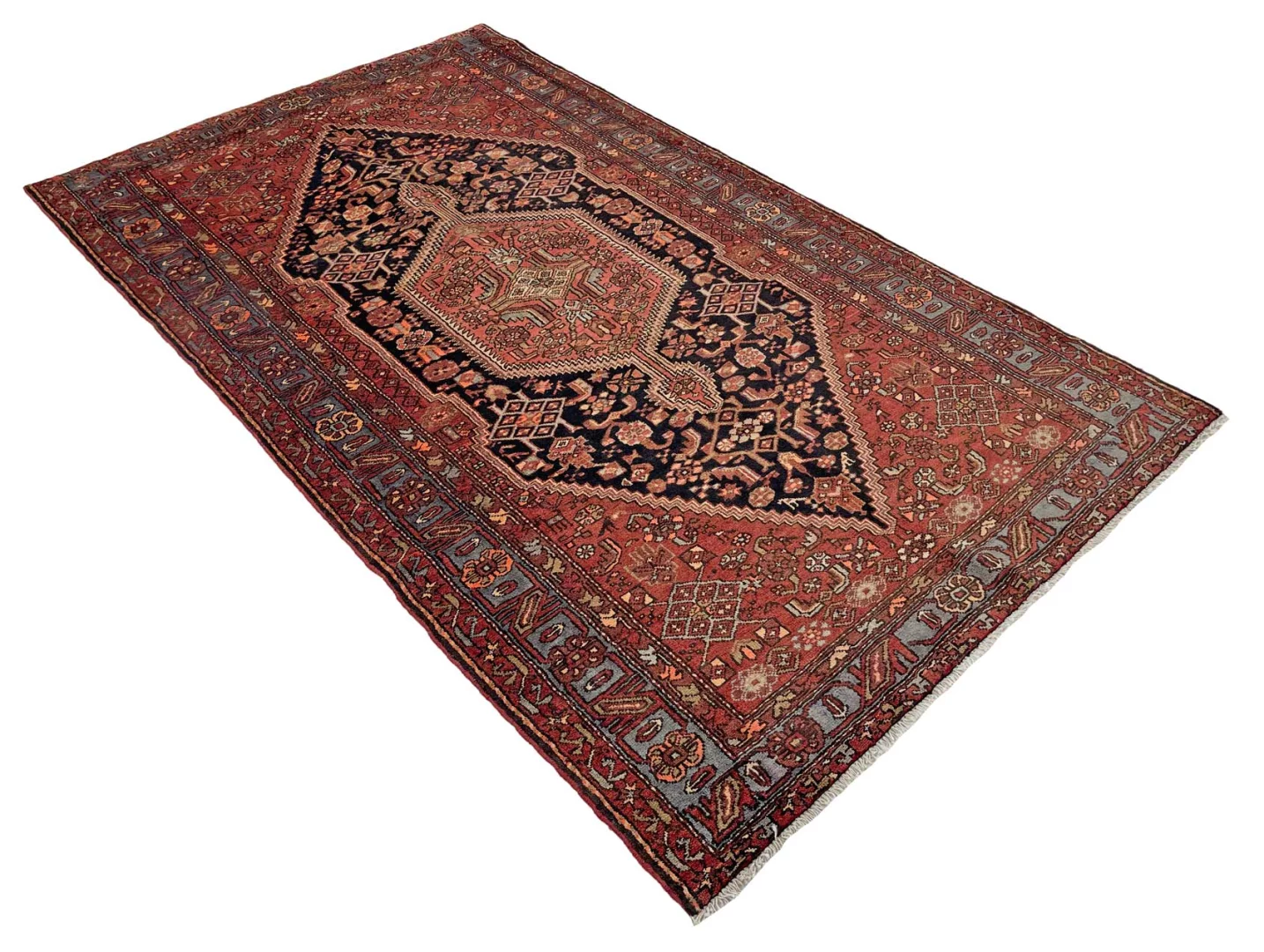 Hamadan Perserteppich 270 × 156 cm aus Wolle, handgeknüpft