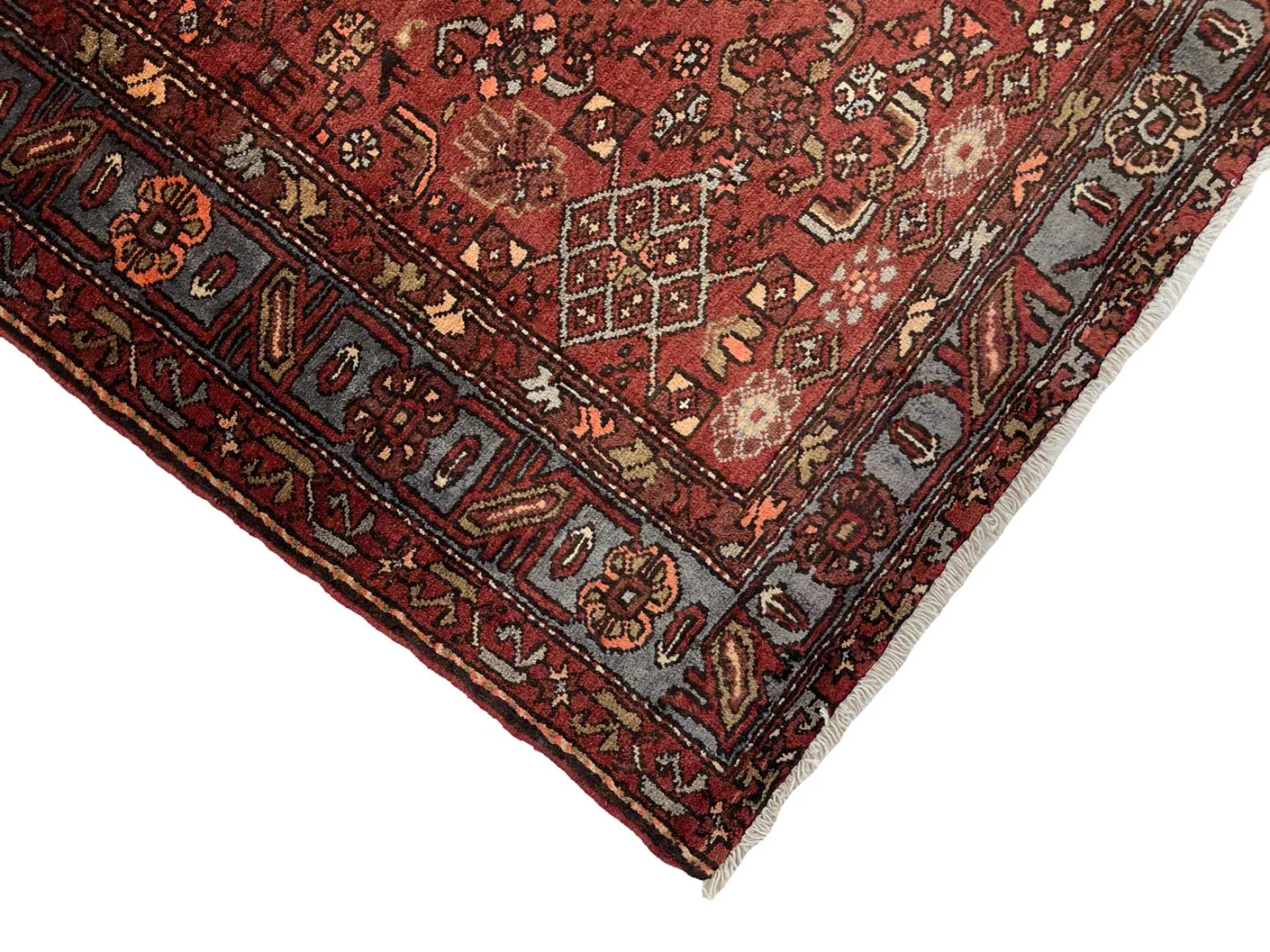 Hamadan Perserteppich 270 × 156 cm aus Wolle, handgeknüpft