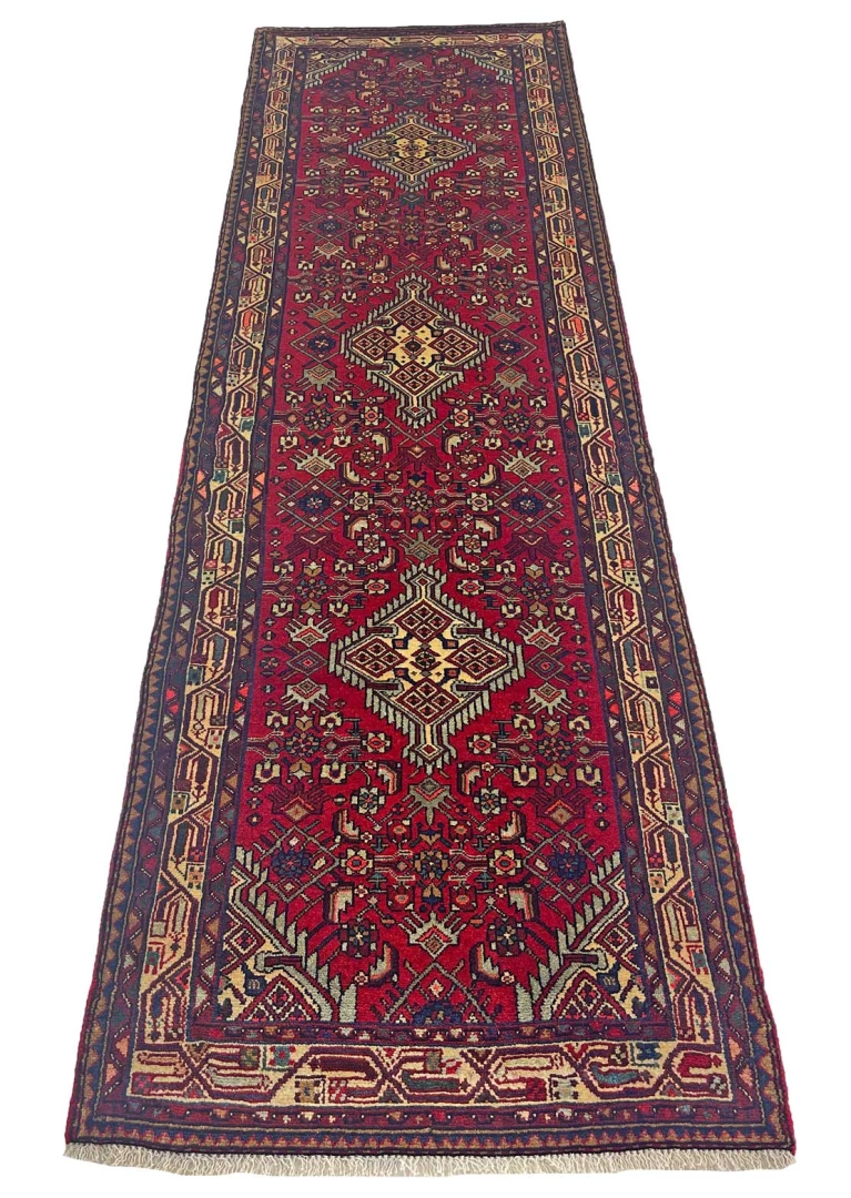 Handgeknüpfter Hamadan Perserteppich 293 × 81 cm