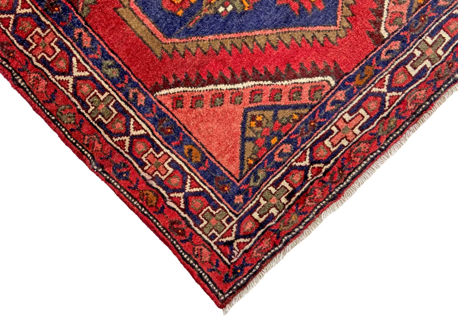 Handgeknüpfter Hamadan Perserteppich 297 × 101 cm