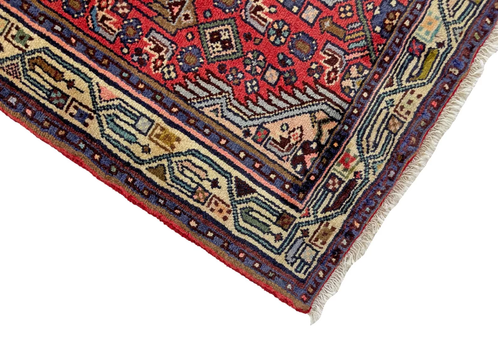 Handgeknüpfter Hamadan Perserteppich 297 × 78 cm