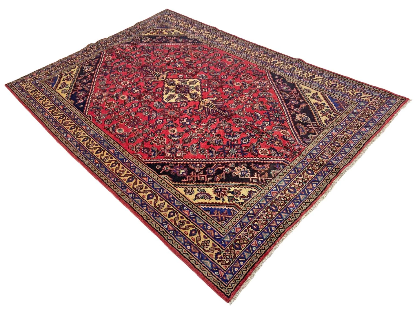 Handgeknüpfter Hamadan Perserteppich 306 × 216 cm