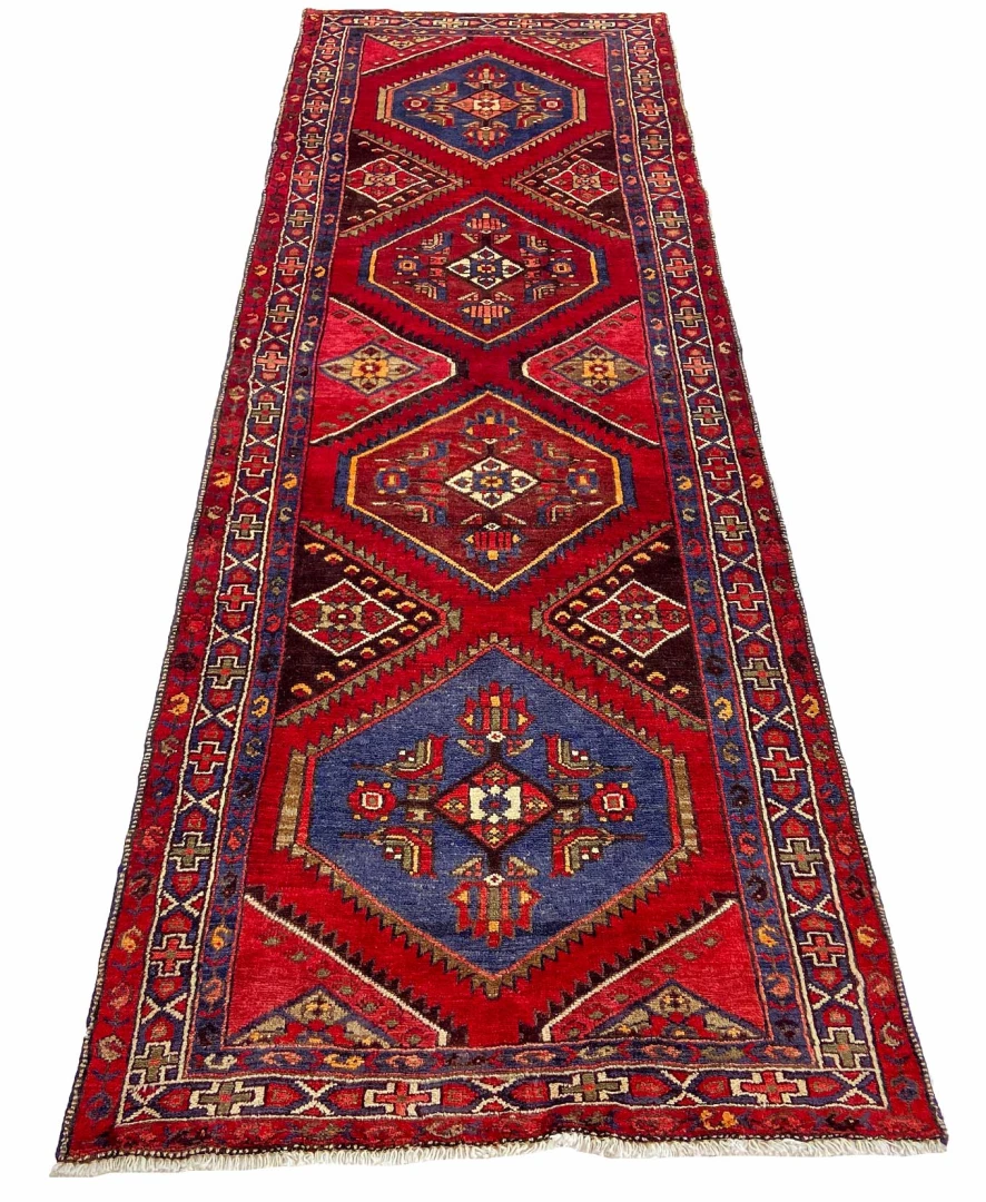 Hamadan Perserteppich aus Iran, 307 × 104 cm