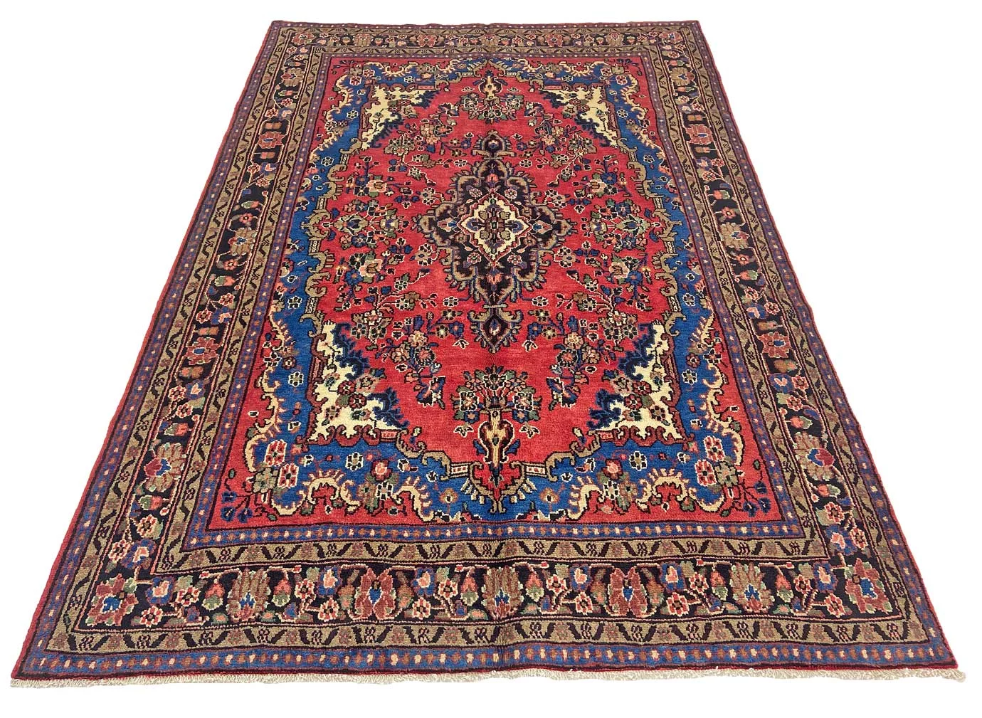 Handgeknüpfter Hamadan Perserteppich 317 × 214 cm