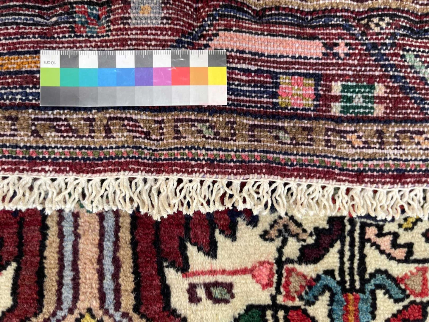 Handgeknüpfter Hamadan Perserteppich, 322 × 79 cm, Wolle
