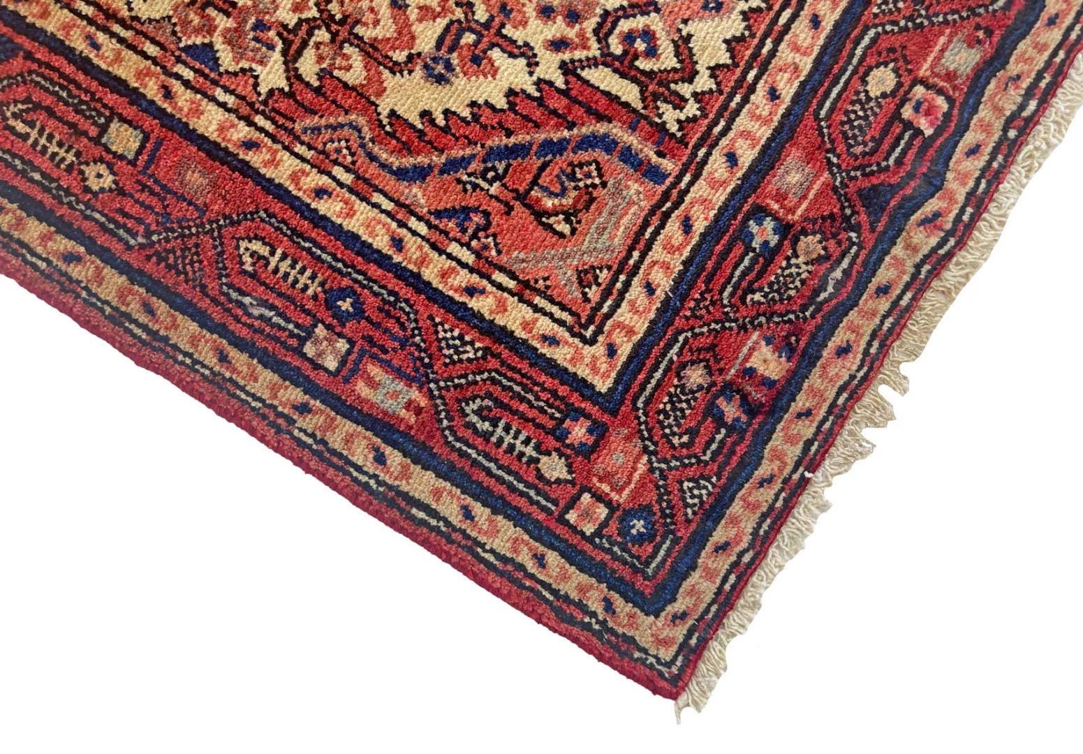Handgeknüpfter Hamadan Perserteppich, 322 × 79 cm, Wolle