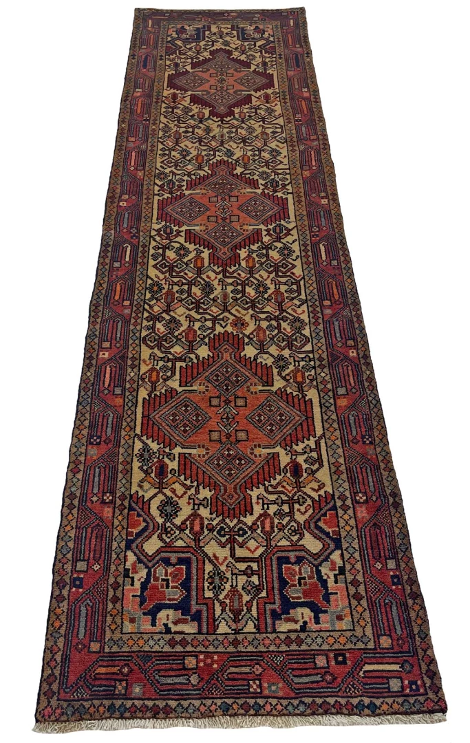 Handgeknüpfter Hamadan Perserteppich 325 × 80 cm