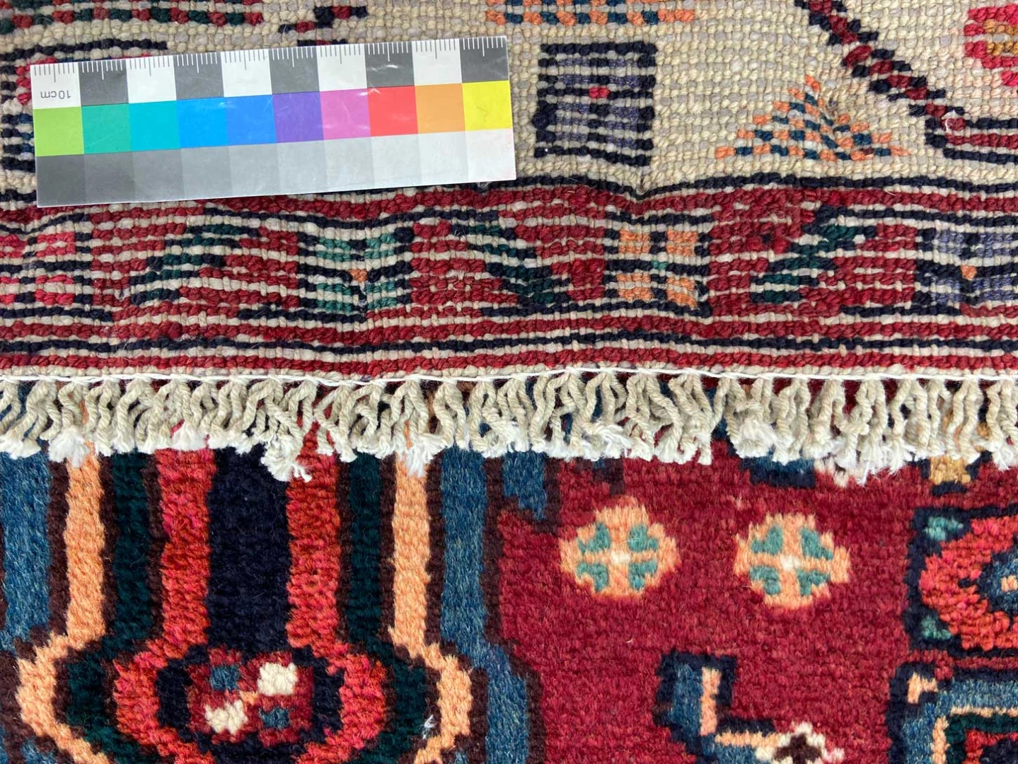 Handgeknüpfter Hamadan Perserteppich, 338 × 78 cm, Wolle