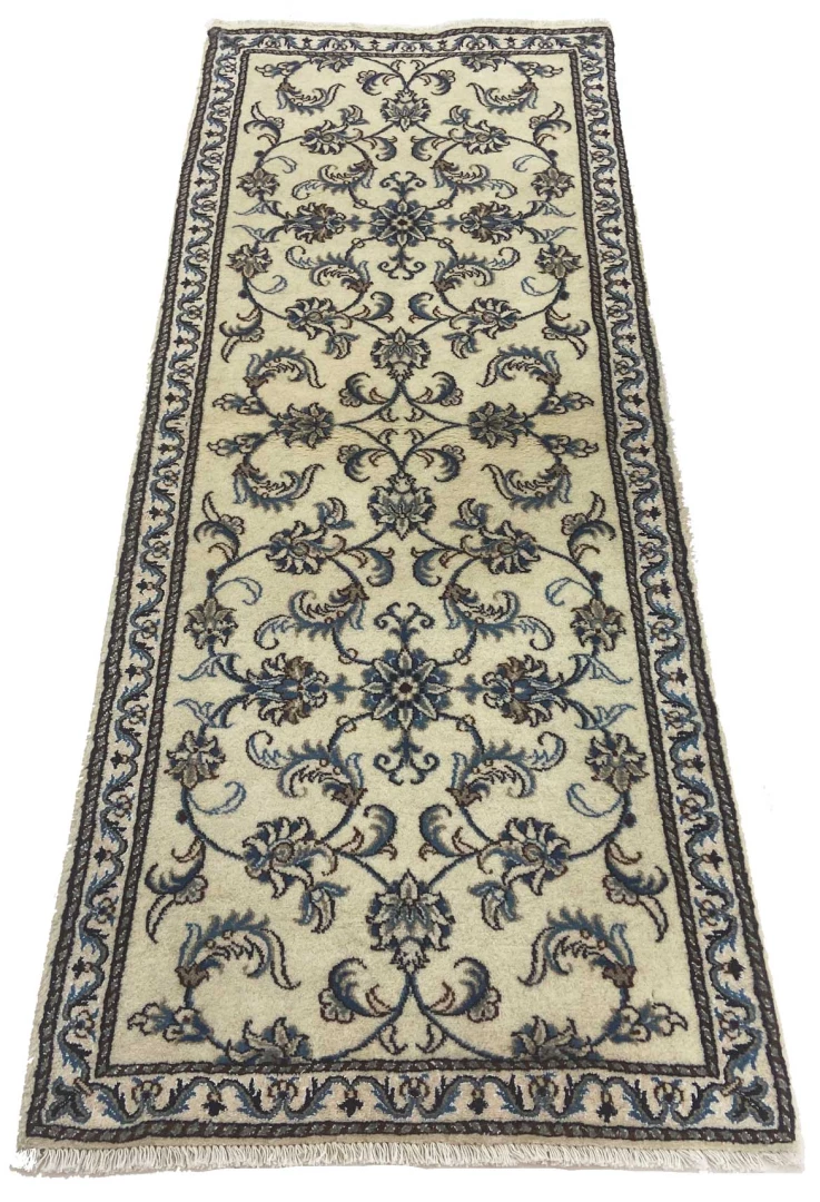 Nain Perserteppich aus Iran, 197 × 77 cm