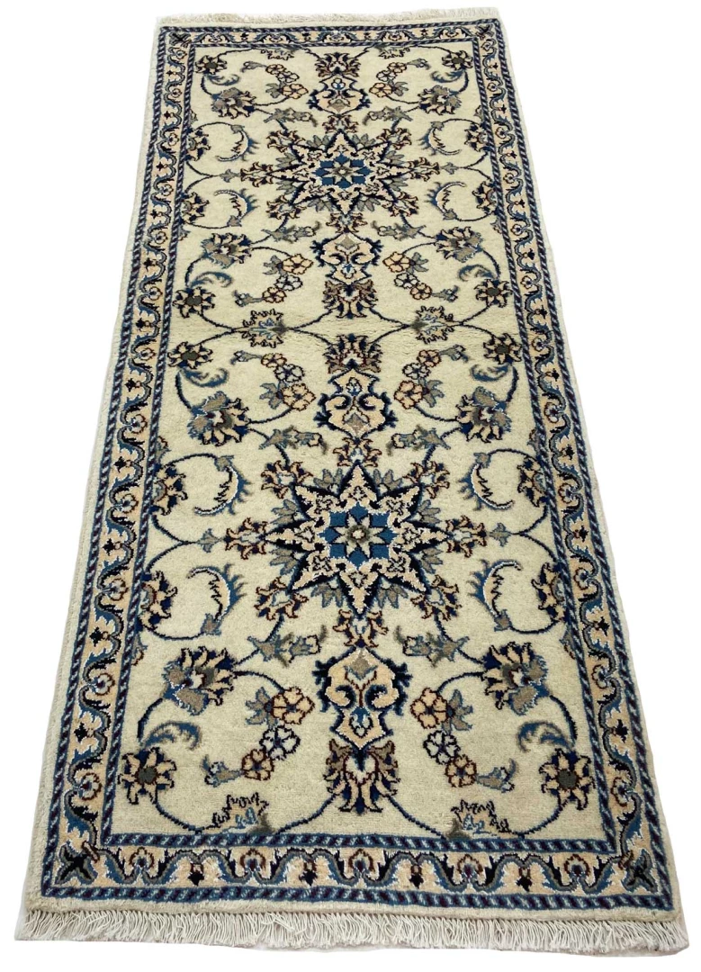 Handgeknüpfter Nain Perserteppich, 200 × 83 cm, Wolle