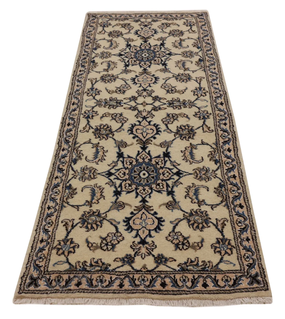 Nain Perserteppich 212 × 76 cm aus Wolle, handgeknüpft