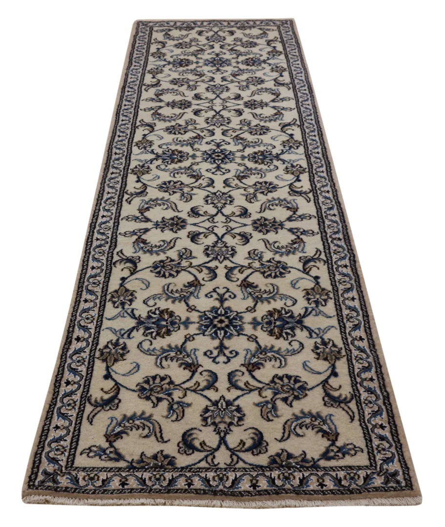 Nain Perserteppich 294 × 81 cm aus Wolle & Seide, handgeknüpft