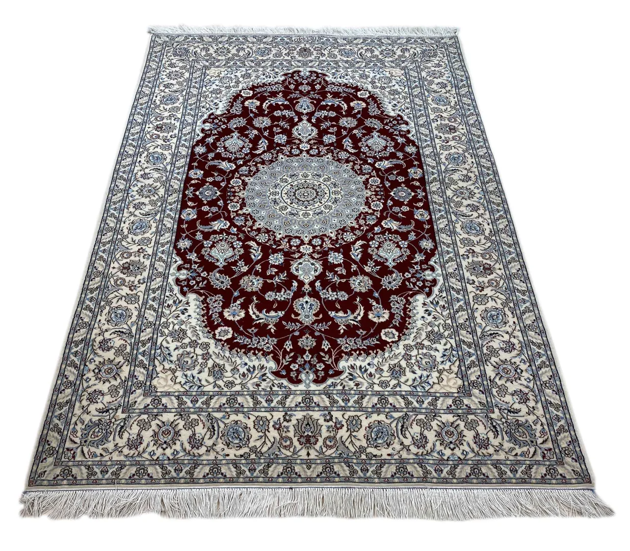 Handgeknüpfter Nain Perserteppich, 200 × 131 cm, Wolle