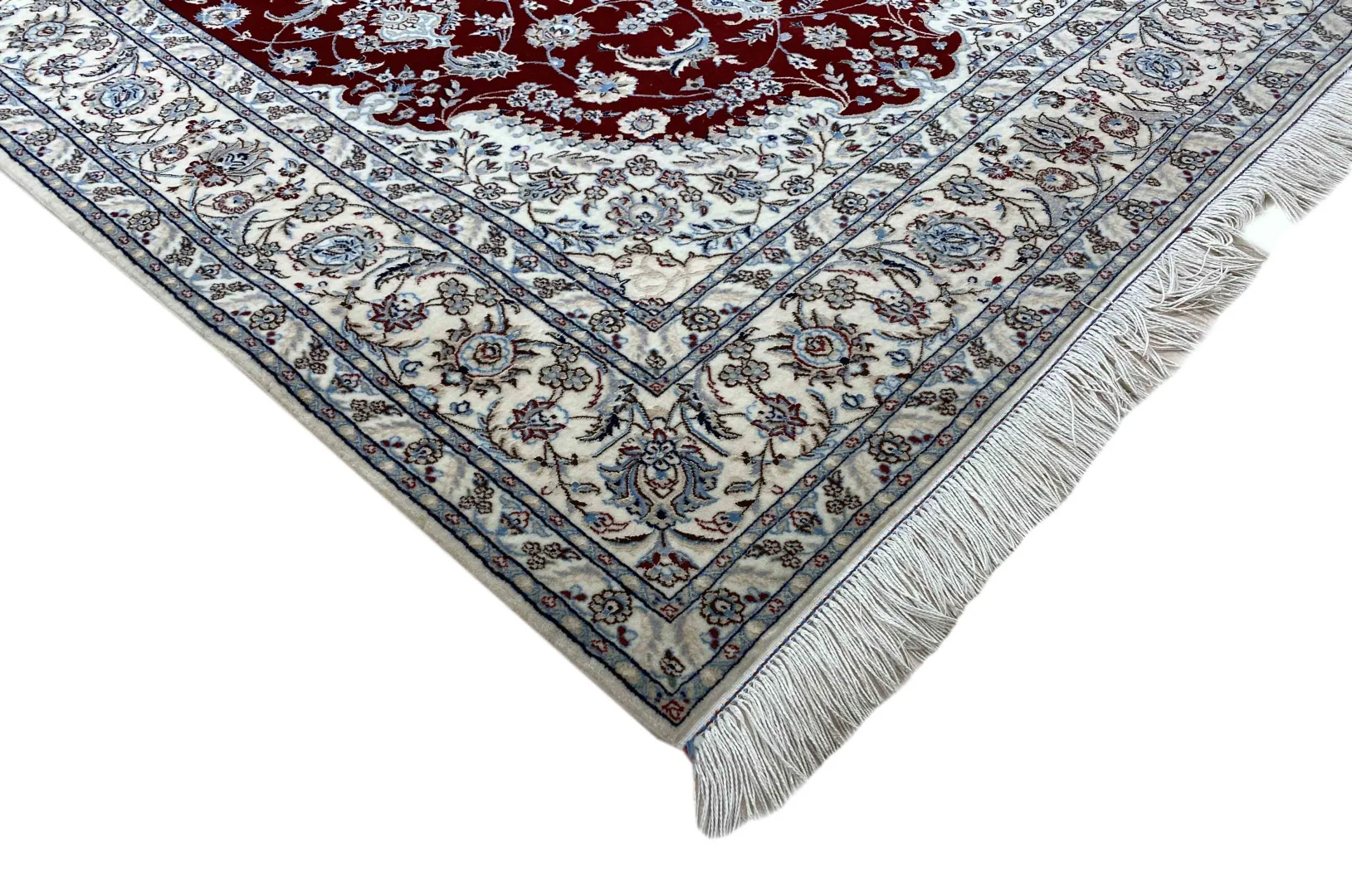 Handgeknüpfter Nain Perserteppich, 200 × 131 cm, Wolle