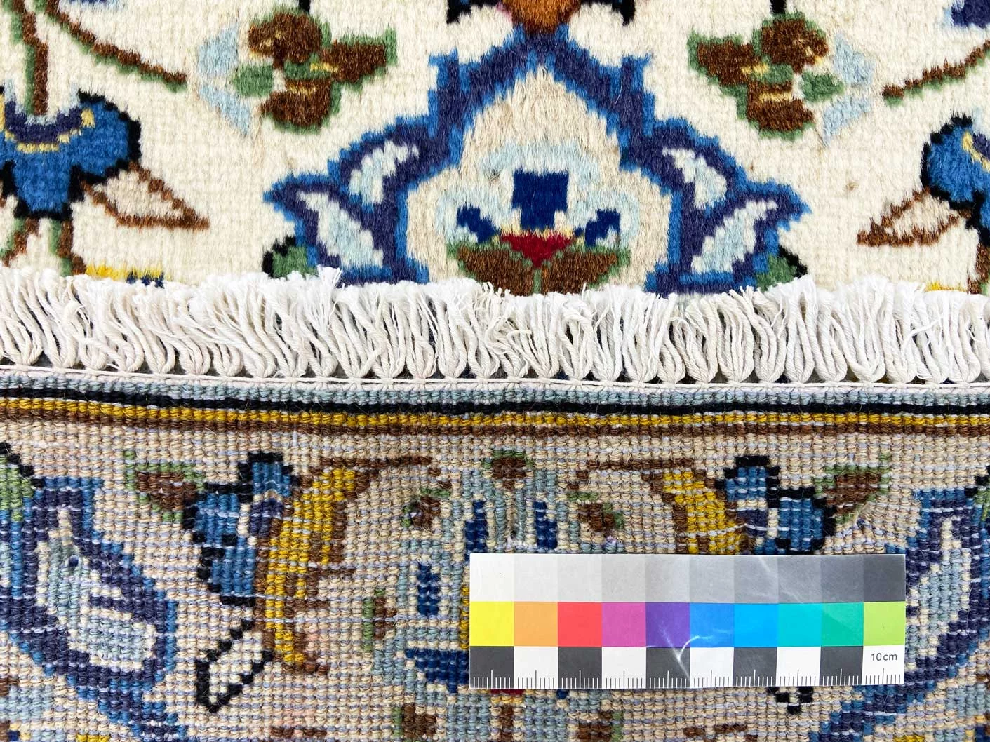 Handgeknüpfter Kashan Perserteppich, 137 × 91 cm, Wolle