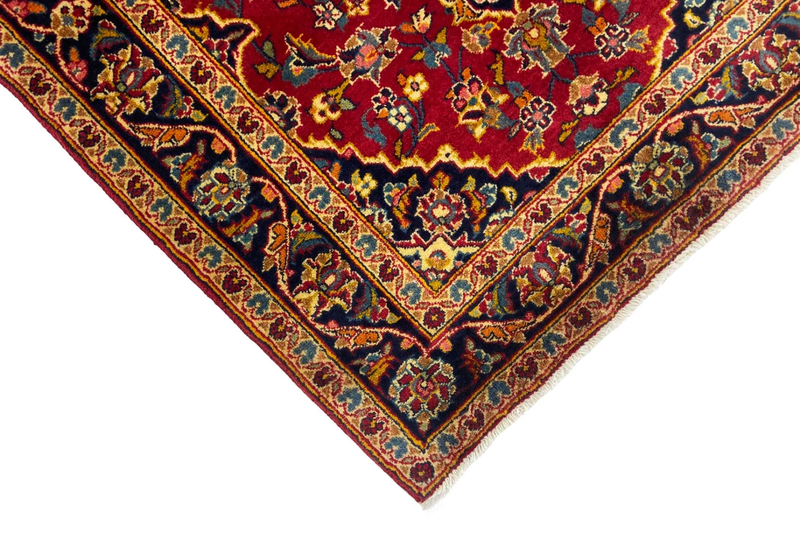 Handgeknüpfter Kashan Perserteppich 152 × 101 cm
