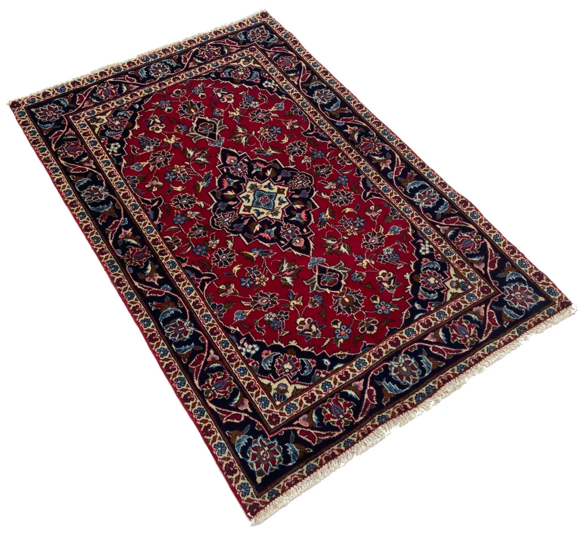 Kashan Perserteppich aus Iran, 152 × 97 cm