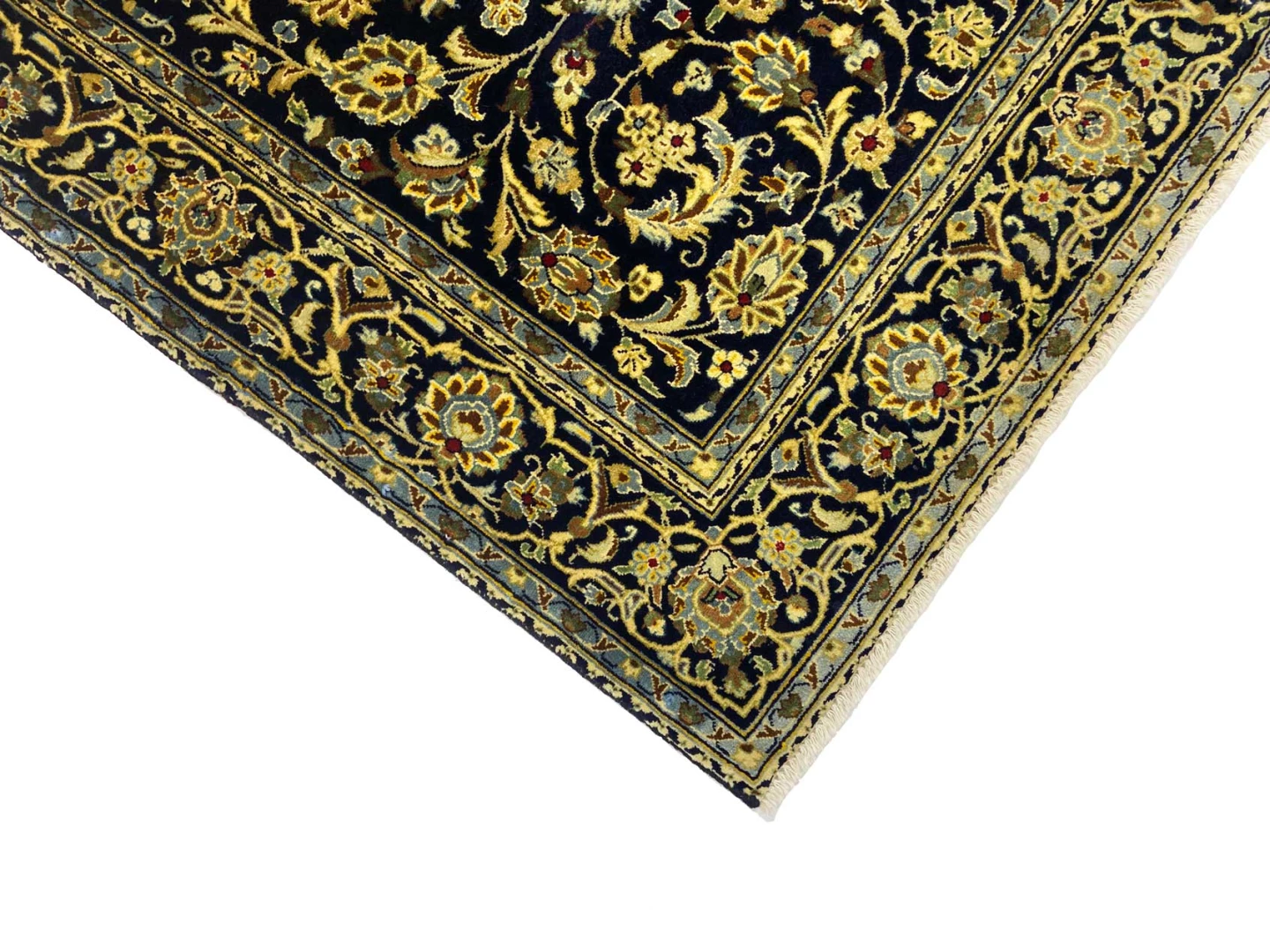 Handgeknüpfter Kashan Perserteppich 169 × 111 cm