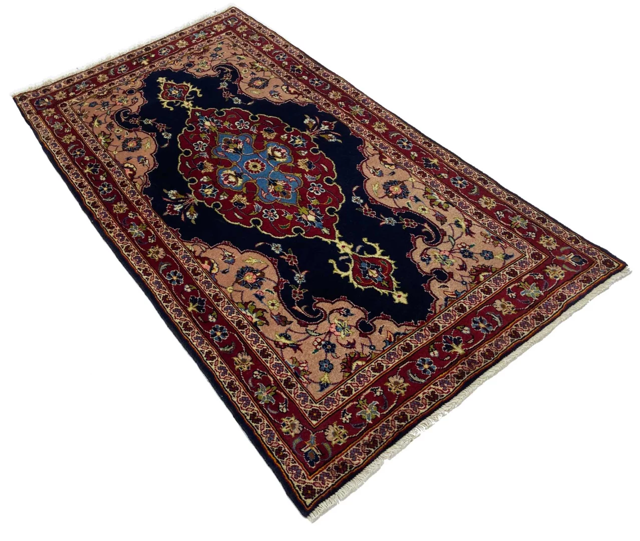 Kashan Perserteppich aus Iran, 185 × 100 cm
