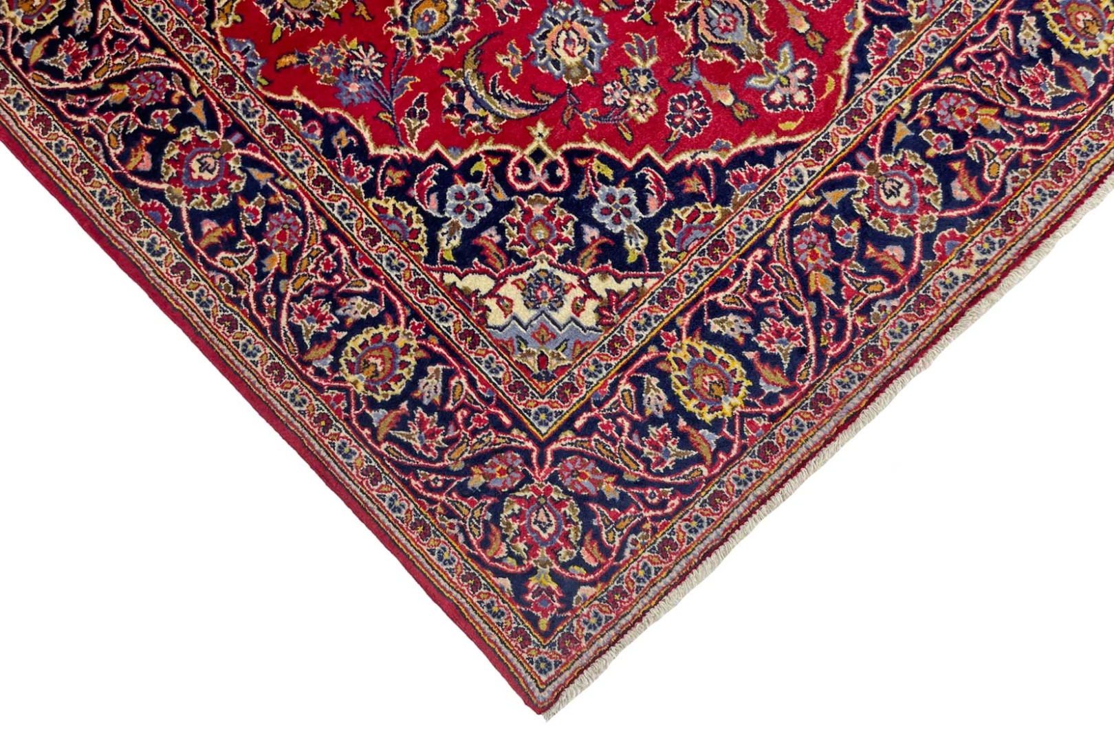 Kashan Perserteppich aus Iran, 217 × 138 cm