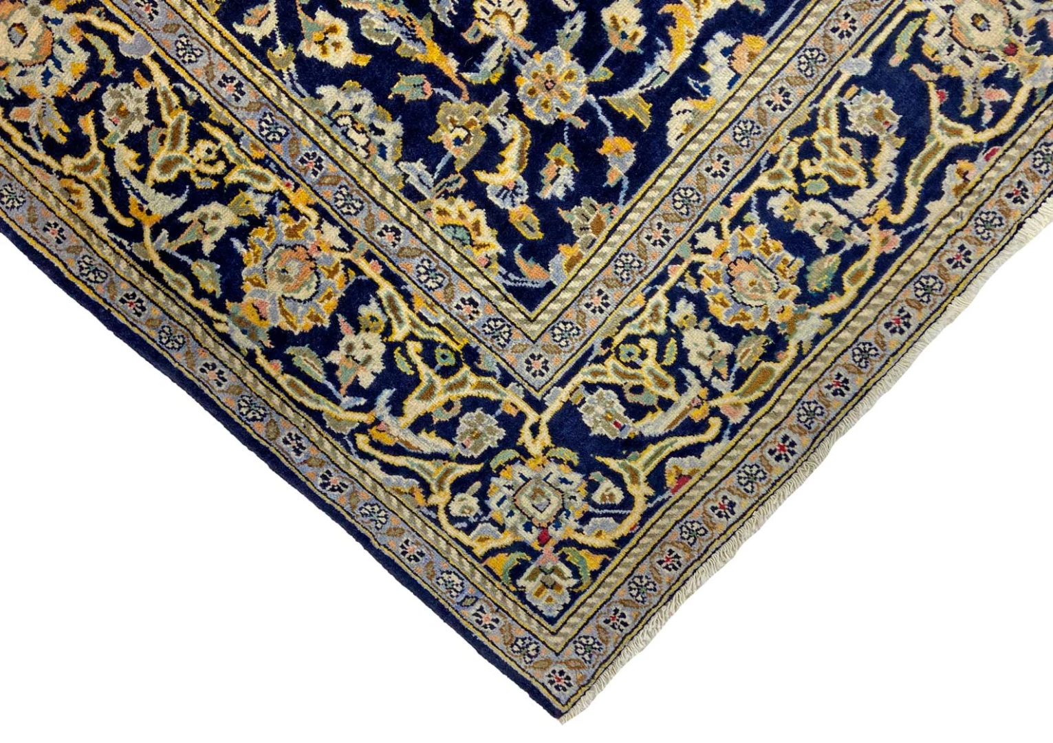 Kashan Perserteppich 217 × 146 cm aus Wolle, handgeknüpft