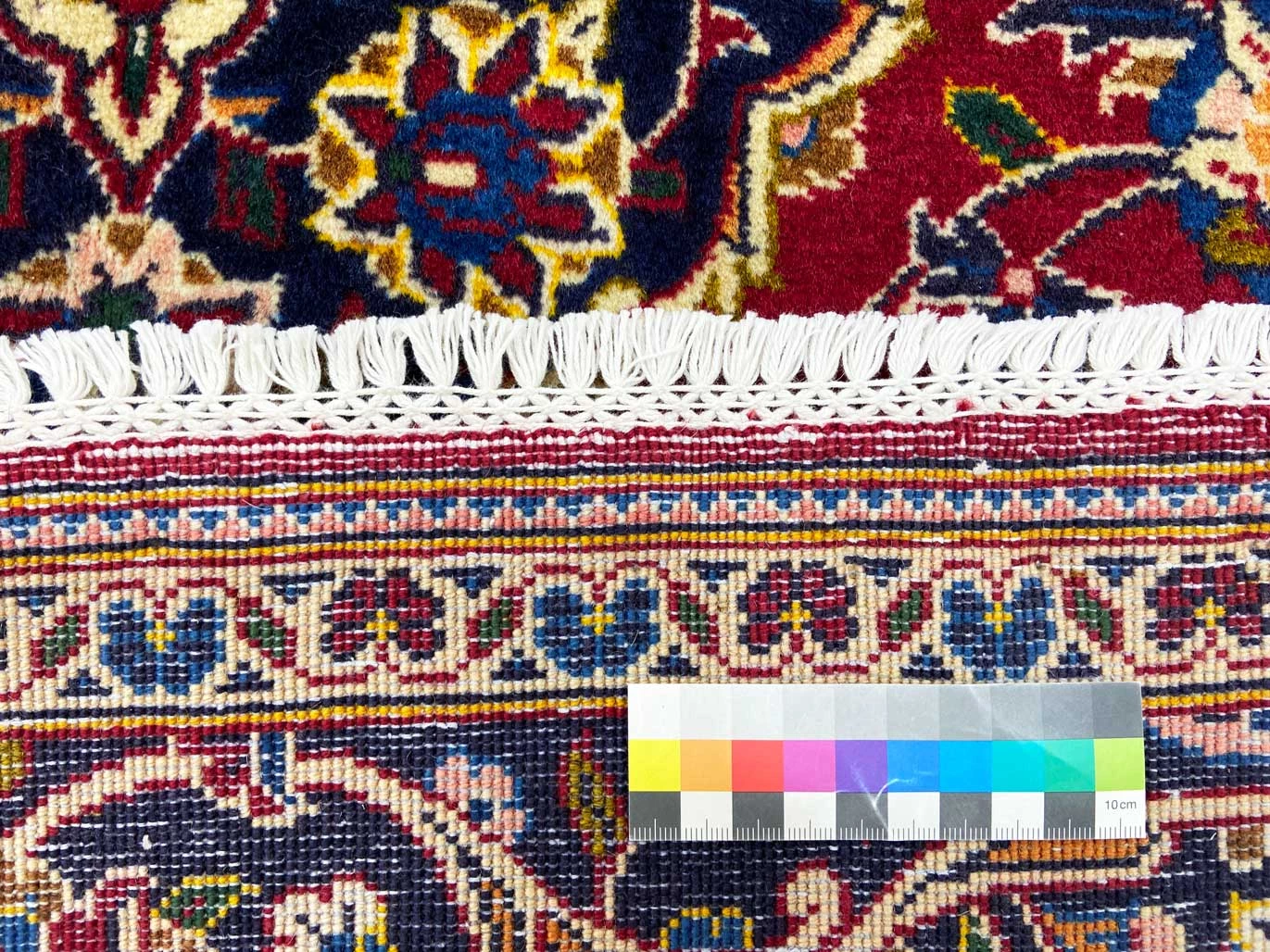 Handgeknüpfter Kashan Perserteppich, 220 × 131 cm, Wolle
