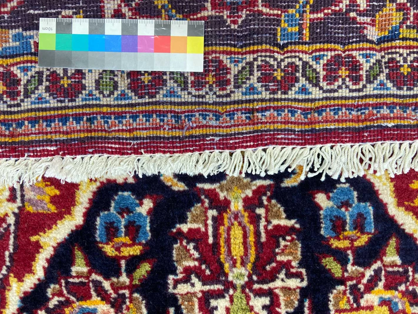 Handgeknüpfter Kashan Perserteppich 222 × 137 cm