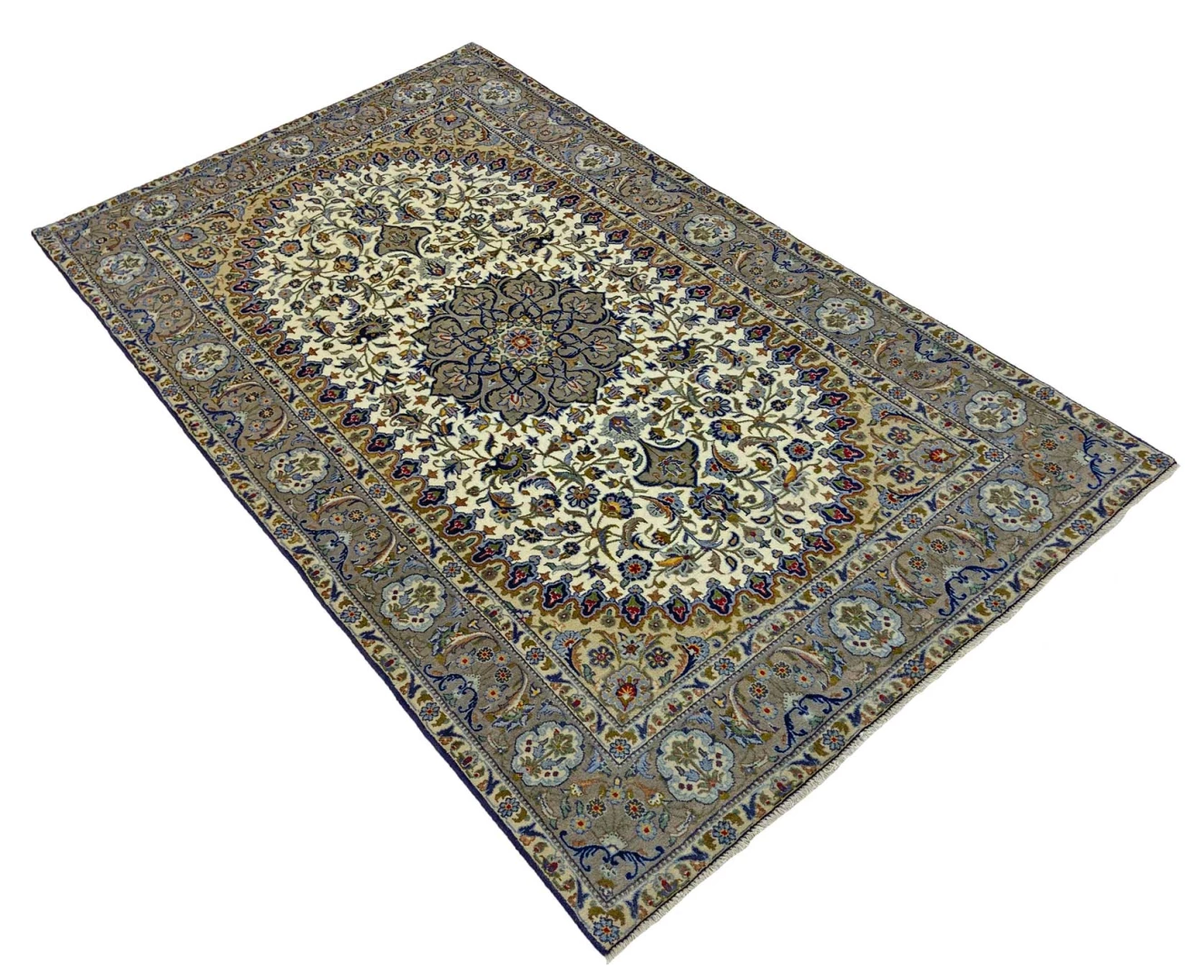 Kashan Perserteppich aus Iran, 232 × 139 cm