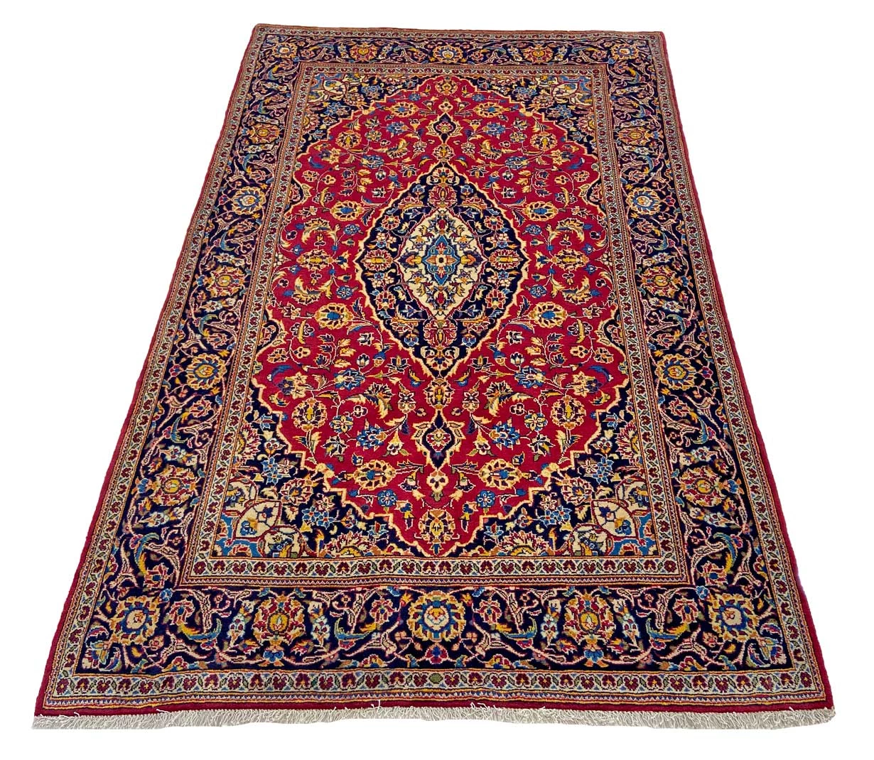 Kashan Perserteppich 229 × 143 cm aus Wolle, handgeknüpft