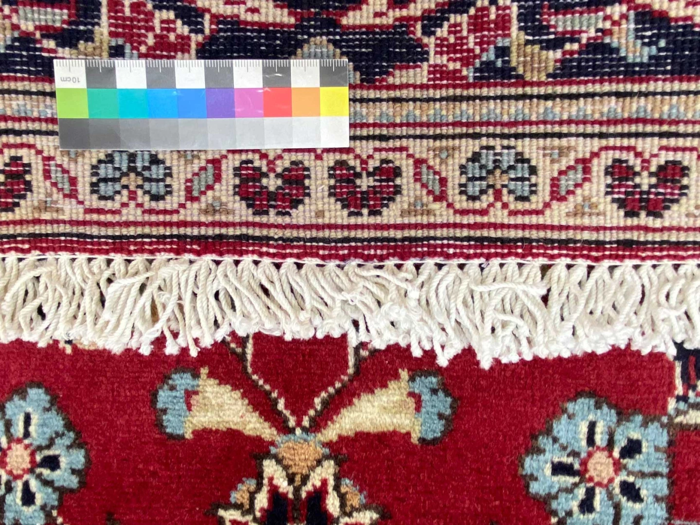 Handgeknüpfter Kashan Perserteppich, 246 × 146 cm, Wolle
