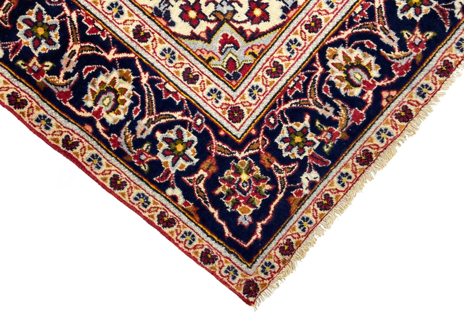 Kashan Perserteppich aus Iran, 249 × 151 cm