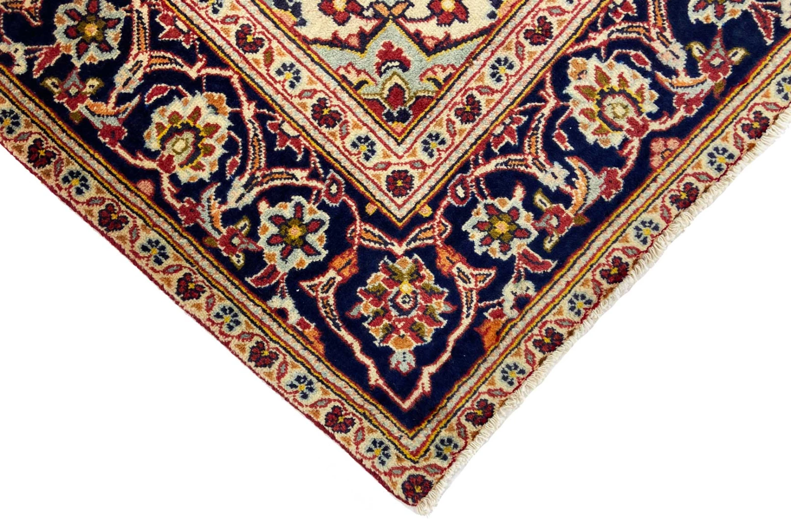 Kashan Perserteppich aus Iran, 252 × 151 cm