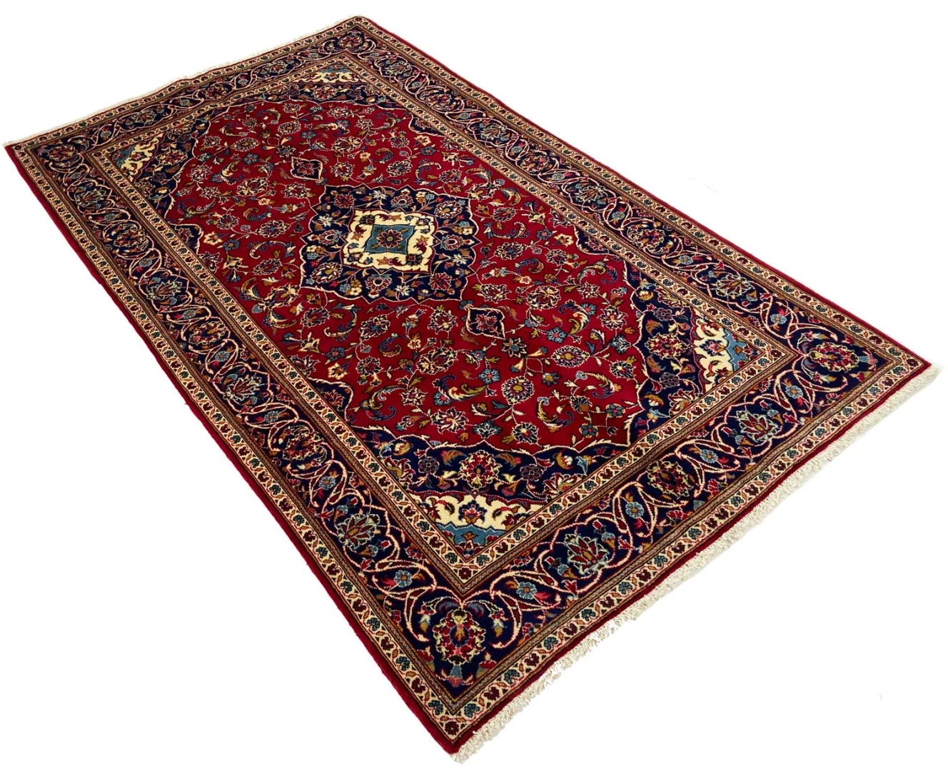 Kashan Perserteppich aus Iran, 262 × 151 cm