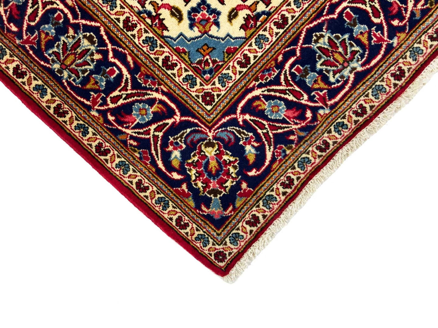 Kashan Perserteppich aus Iran, 262 × 151 cm