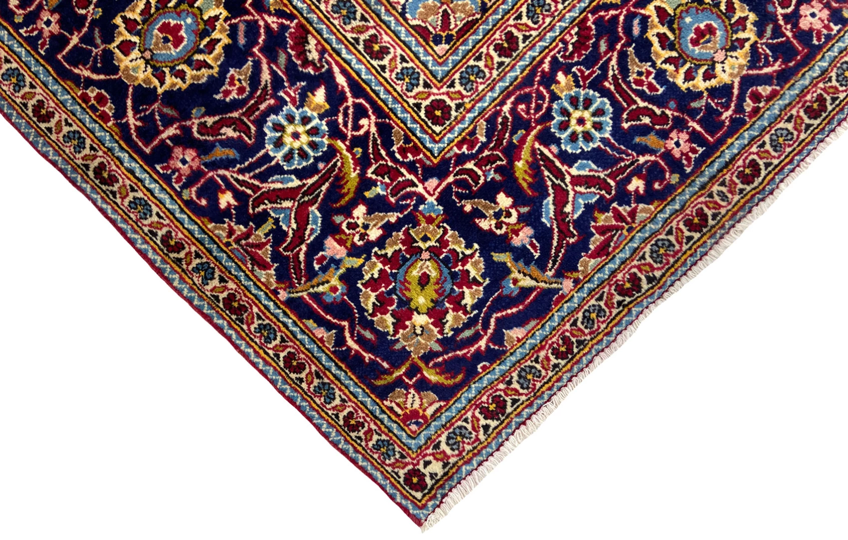 Handgeknüpfter Kashan Perserteppich, 297 × 194 cm, Wolle