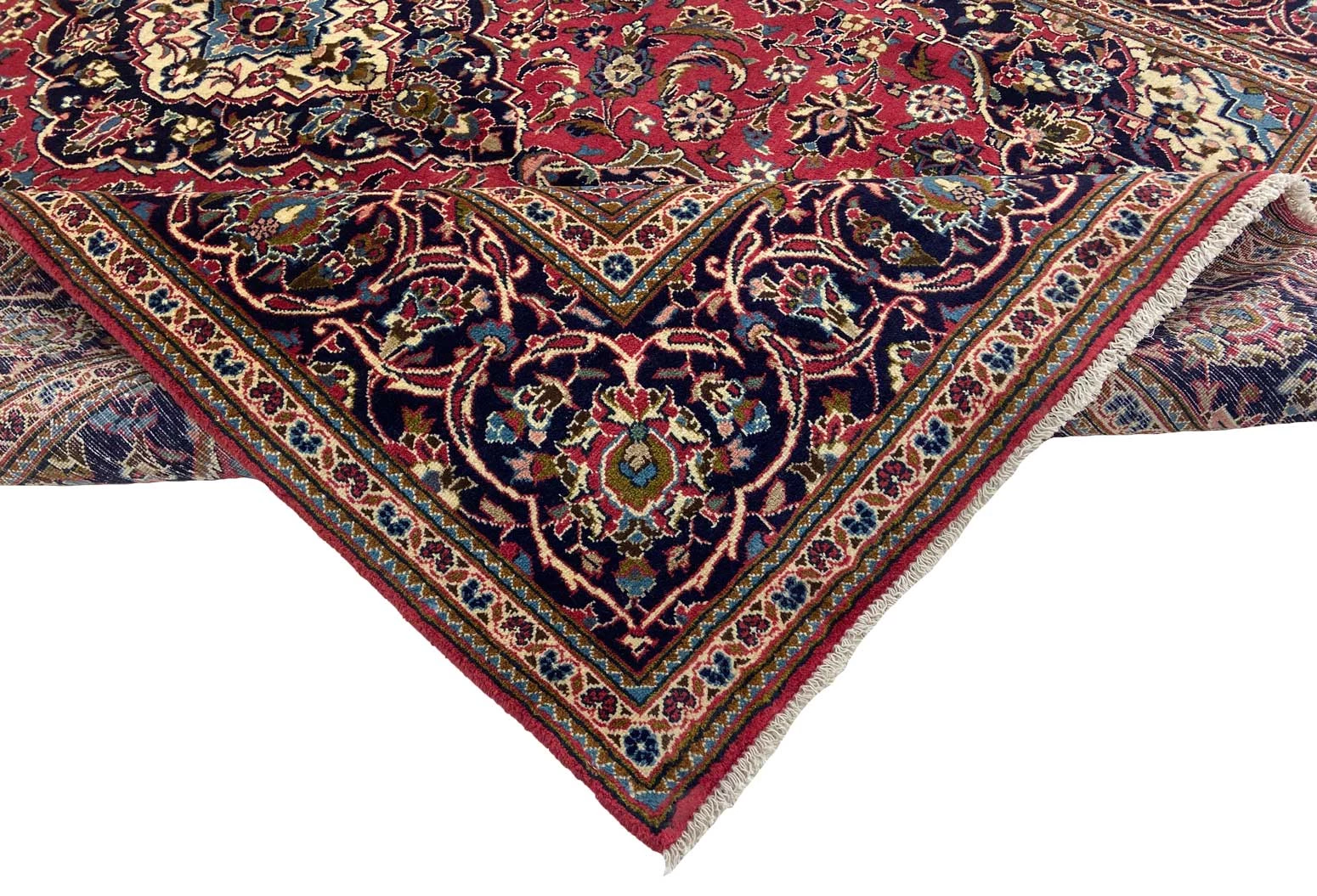 Handgeknüpfter Kashan Perserteppich 302 × 199 cm