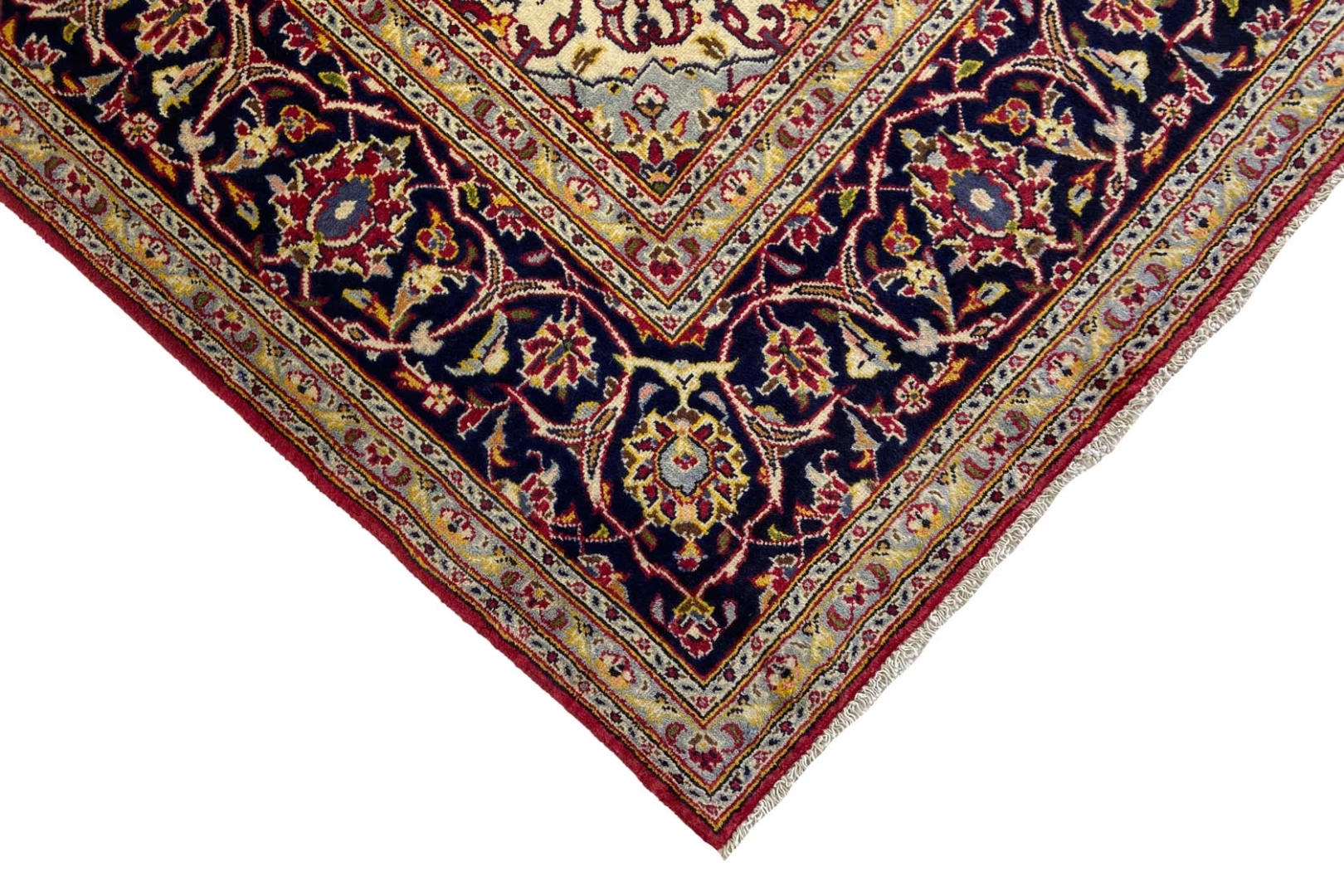 Handgeknüpfter Kashan Perserteppich 305 × 191 cm