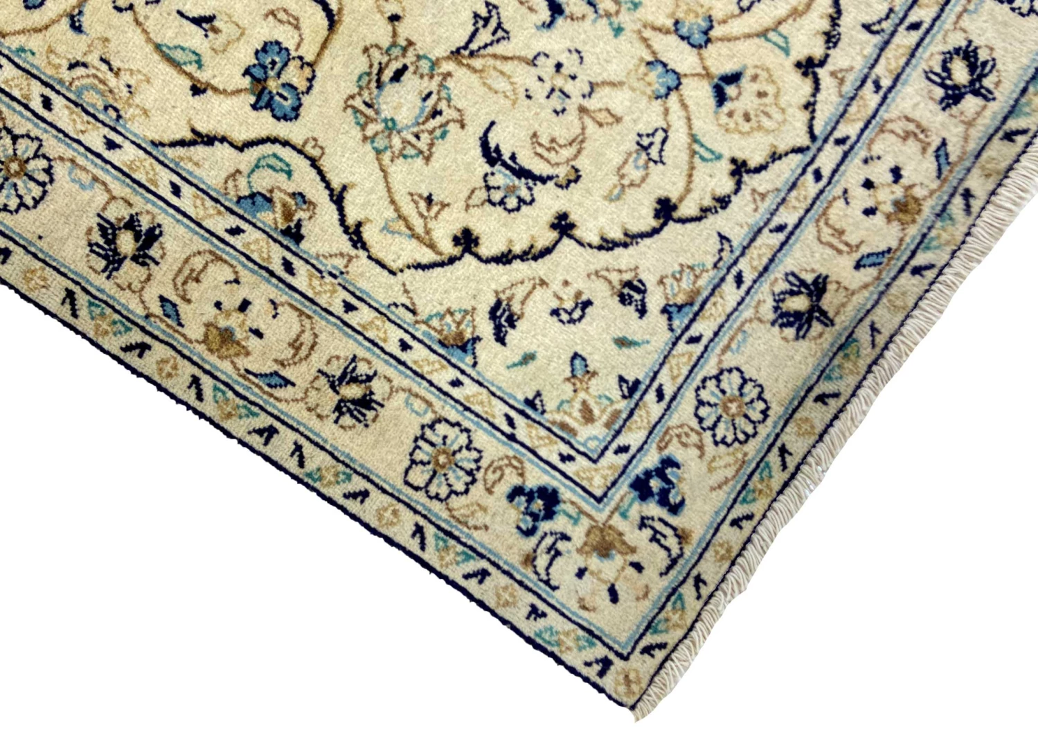 Handgeknüpfter Kashan Perserteppich 305 × 79 cm