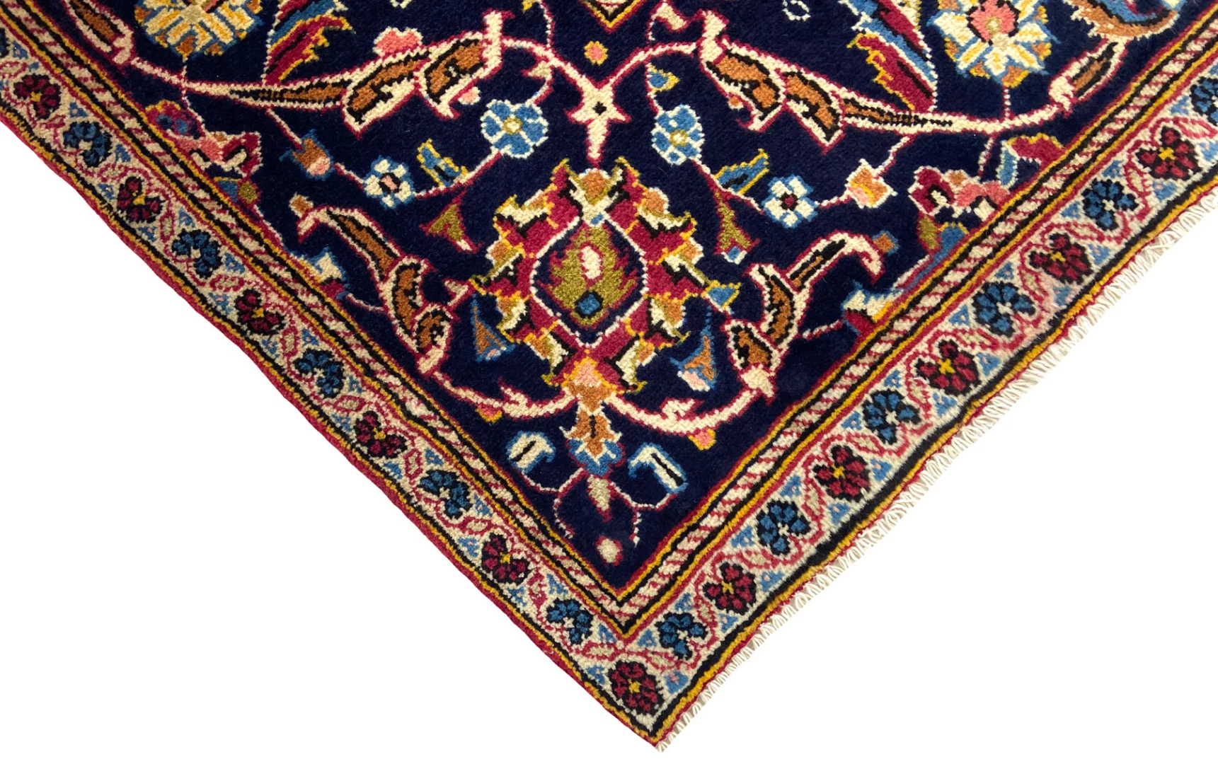 Kashan Perserteppich 306 × 195 cm aus Wolle, handgeknüpft